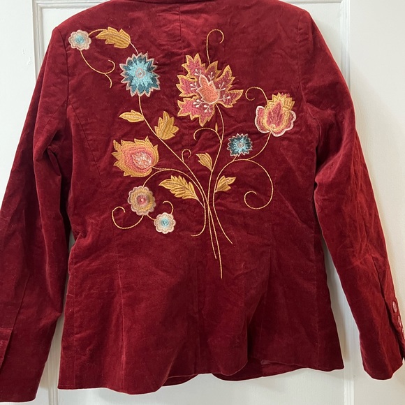 CAbi Jackets & Blazers - Vintage Cabi Velvet Embroidered Blazer